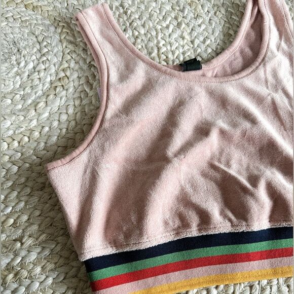 Wild Fable Sport Bra 1X Plus Velour Terry Blush Pink Lounge Comfy Bralette NWT - Picture 1 of 5